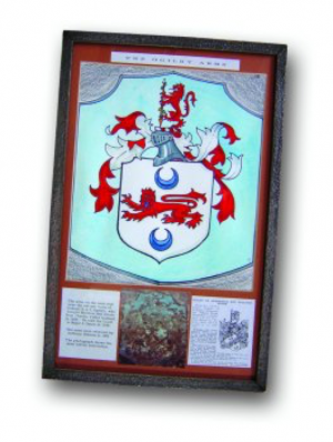 The framed Ogilby coat of arms
