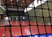 The court at Holyport Real Tennis Club