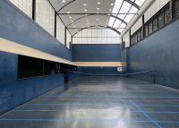 The court at Middlesex University Real Tennis Club